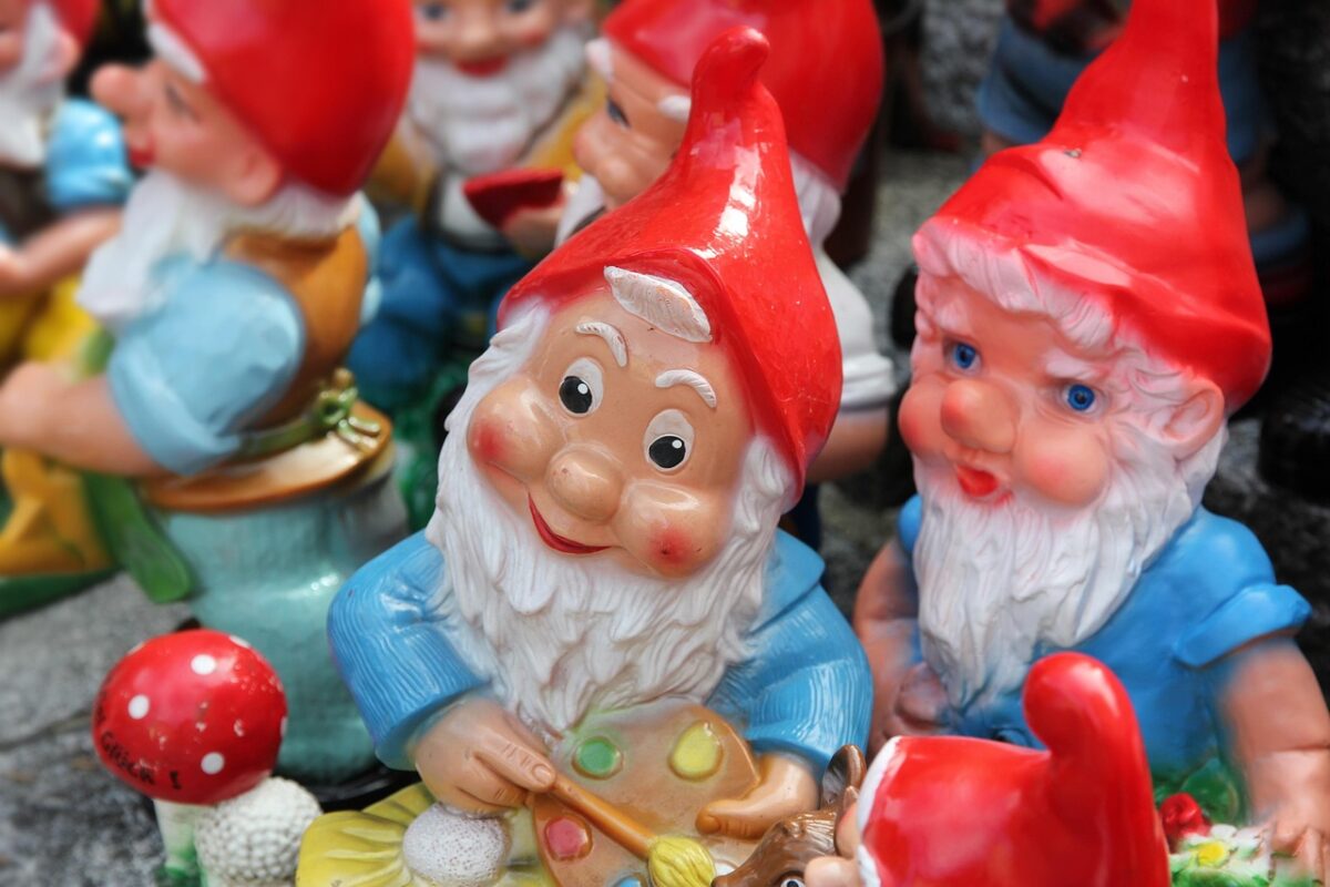 Garden of Earthly Delights — garden gnomes in Philadelphia, PA